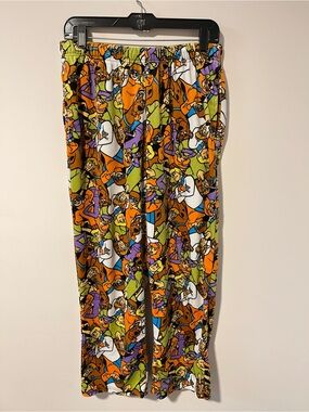 Colorful Scooby-Doo Print Lounge Pants Adult Large